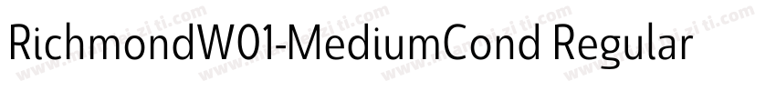 RichmondW01-MediumCond Regular字体转换
